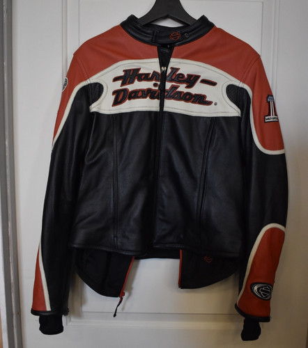 Authentic Harley Davidson Leather Riding Jacket & Inner Vest Liner Women's Large