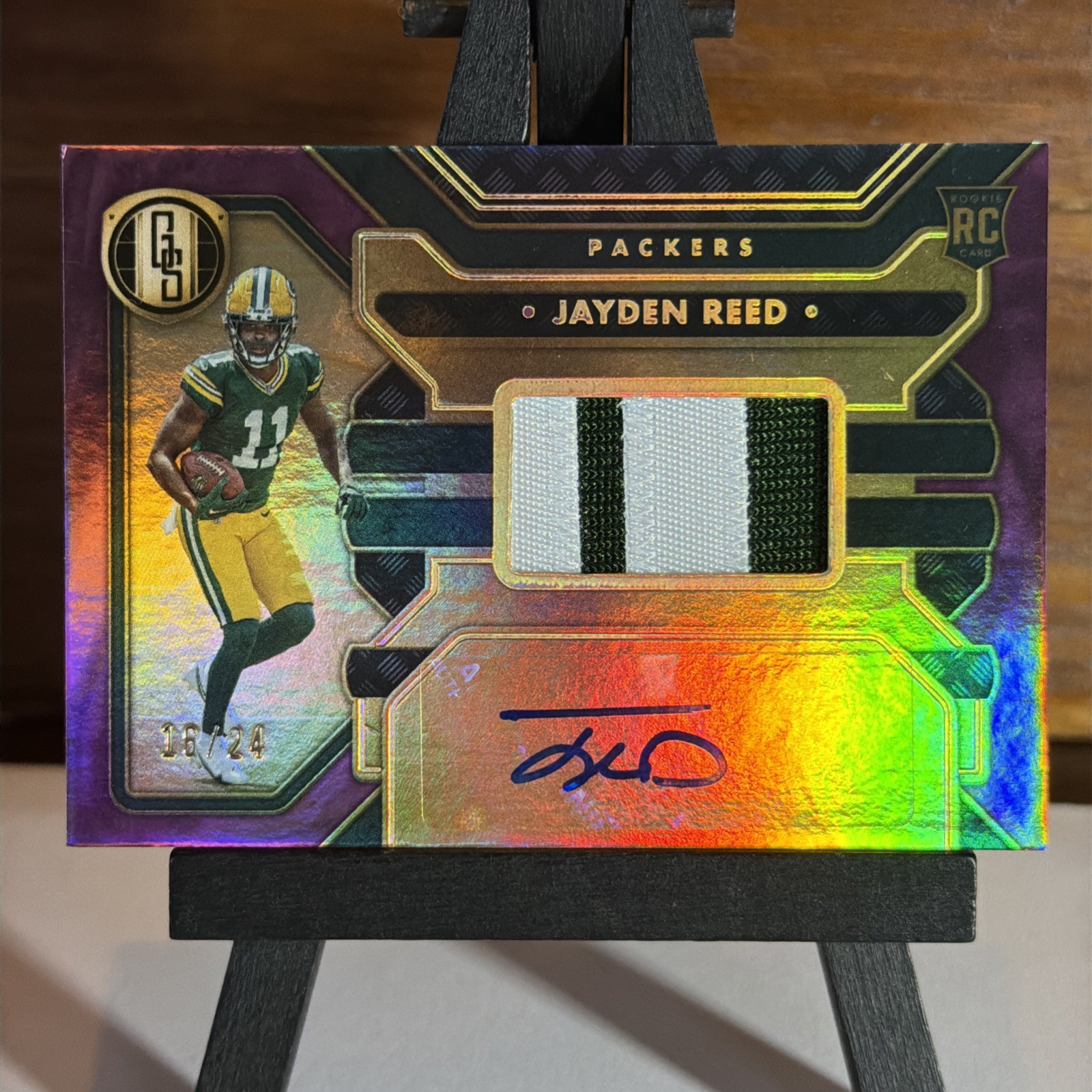 2023 PANINI GOLD STANDARD JAYDEN REED ROOKIE AUTO PATCH SIGNATURE SP #16/24