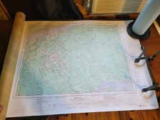 1973 sectional aeronautical chart,  MATANE  Canada Quecec New Brunswick Map