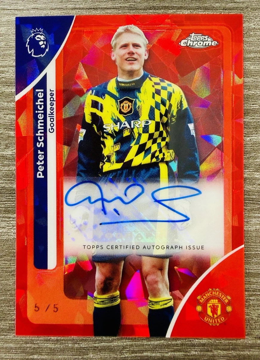 Peter Schmeichel Soccer Autographed Sports Trading Cards