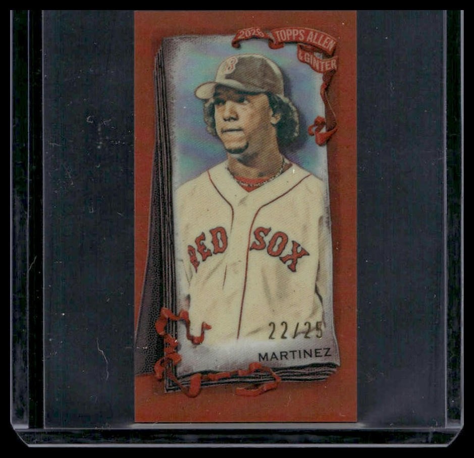 2026 Topps Allen & Ginter Pedro Martinez Chrome Mini Orange Refractor  #/25