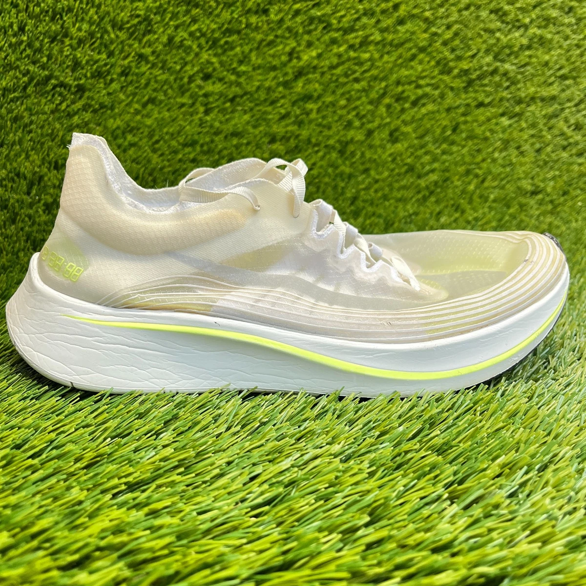 Nike Zoom Fly SP Fast White Volt Glow Running Shoes Like New (X-100 CRATE) 0411_NikeRace_3x2.jpg main image 2