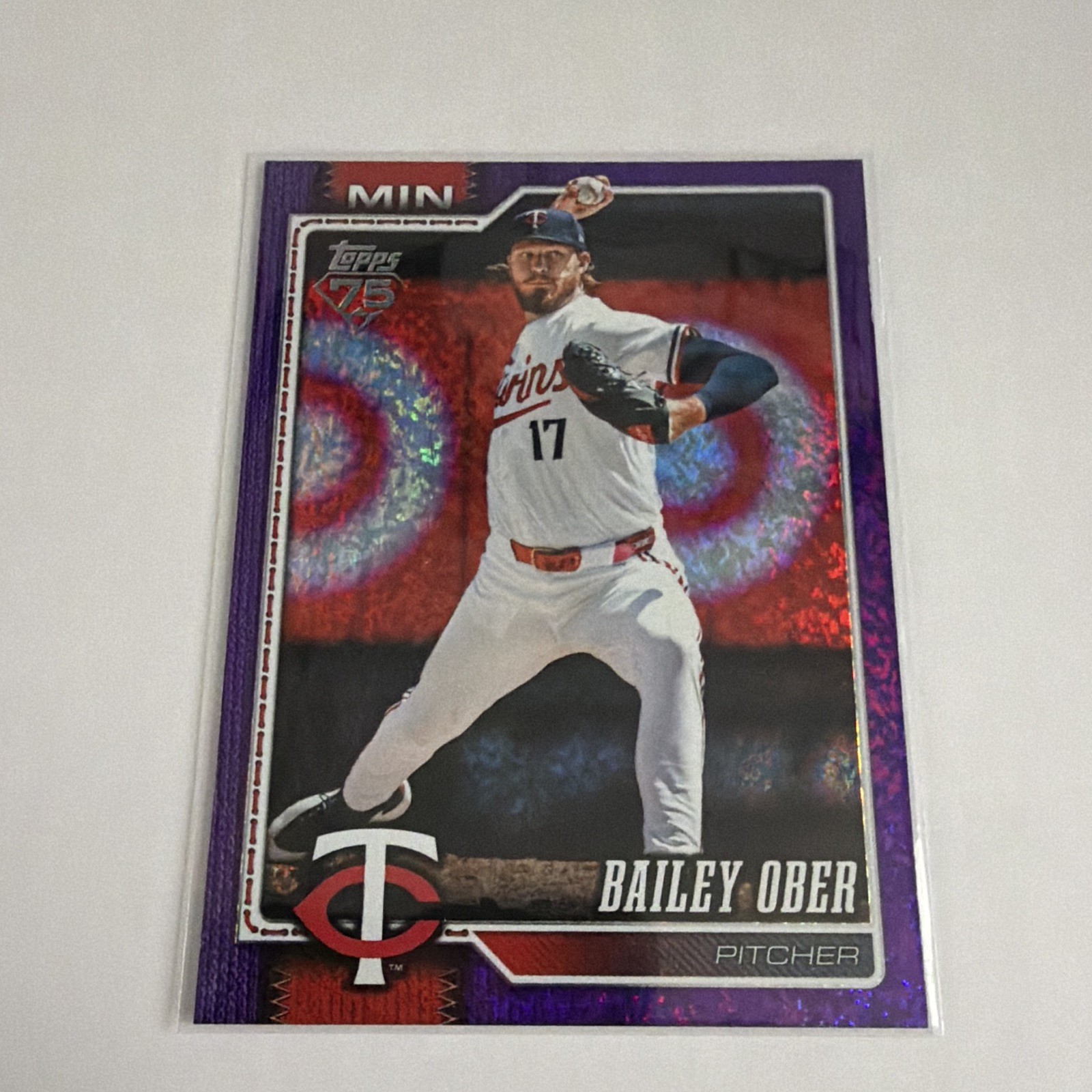 Topps 2026 Series 2 Bailey Ober Minnesota Twins #31 Purple Foil /250