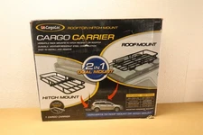 CargoLoc 2 in 1 Cargo Carrier, Attaches to Hitch or Roof Racks