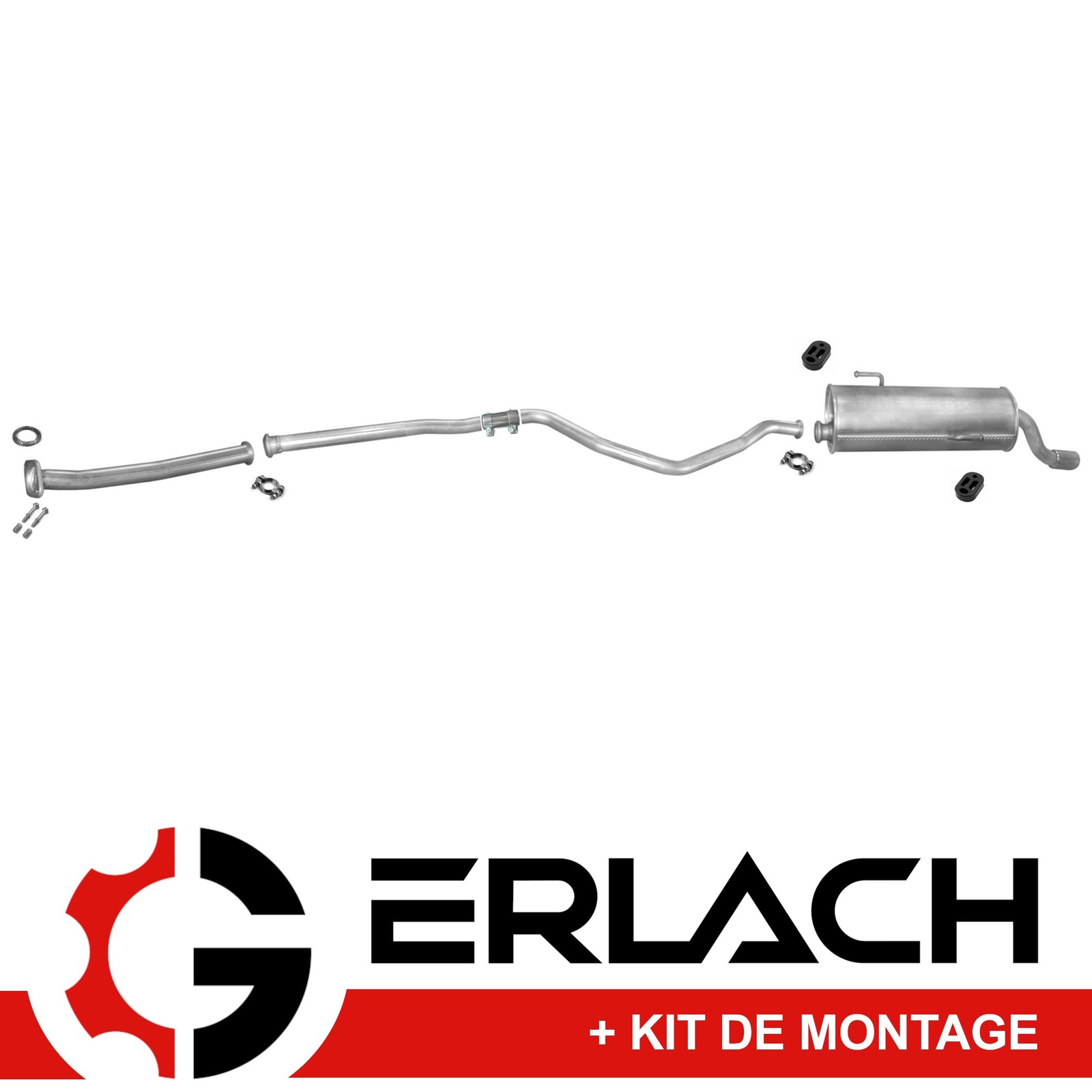 Silencieux echappement Peugeot 206 1.4 anti corrosion modele 327