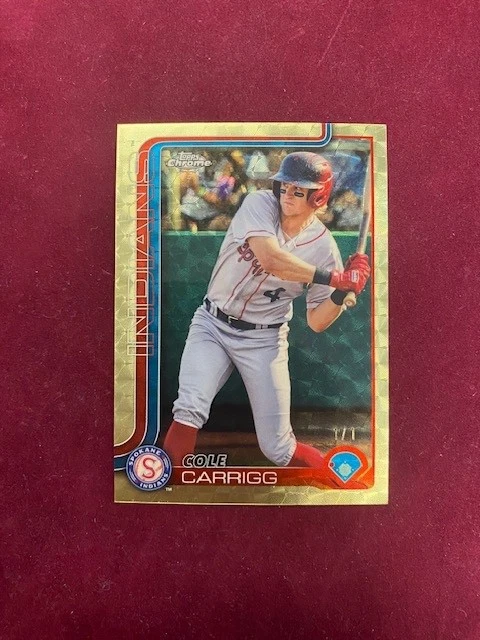 2025 Topps Pro Debut Cole Carrigg Superfractor Card 1/1
