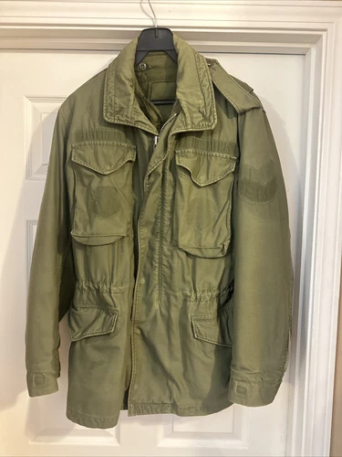 Vintage Vietnam,  Military OD Green M-65 Field Jacket Coat Cold Weather Small