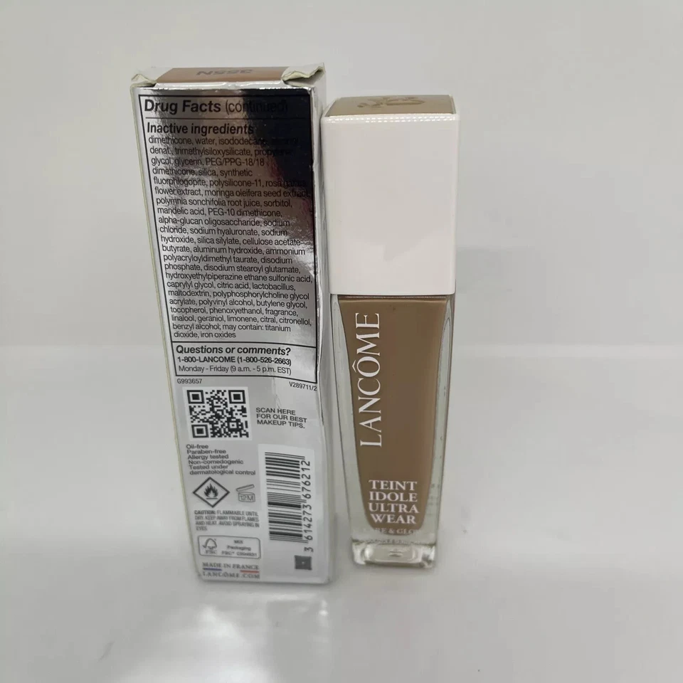 Lancome Teint Idole Ultra Wear Care & Glow Foundation ~ 355N ~ SPF 27 ~ EXP2024+ - Image 2 of 4