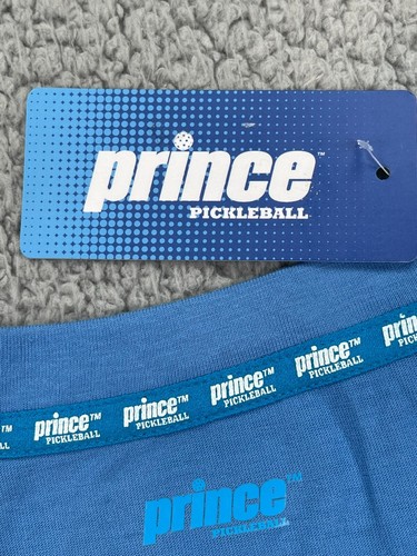 Prince Pickleball Shirt Adult XXL Navy Blue Capri Short Sleeve Graphic Tee Logo - Picture 9 of 17