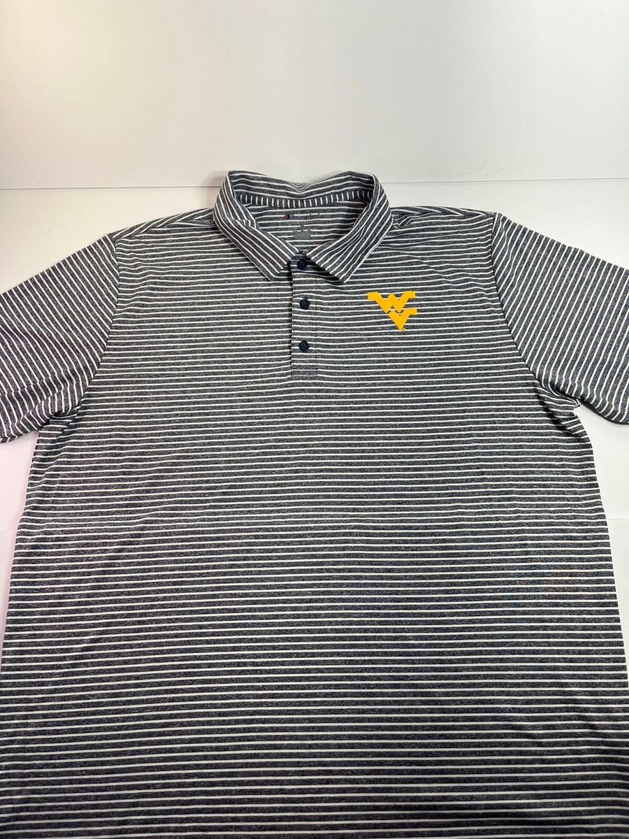 Champion WEST VIRGINIA Mountaineers Blue/White Striped Golf