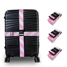 Adjustable Luggage Straps for Secure Travel,TSA Approved Heavy Duty Suitcase ...