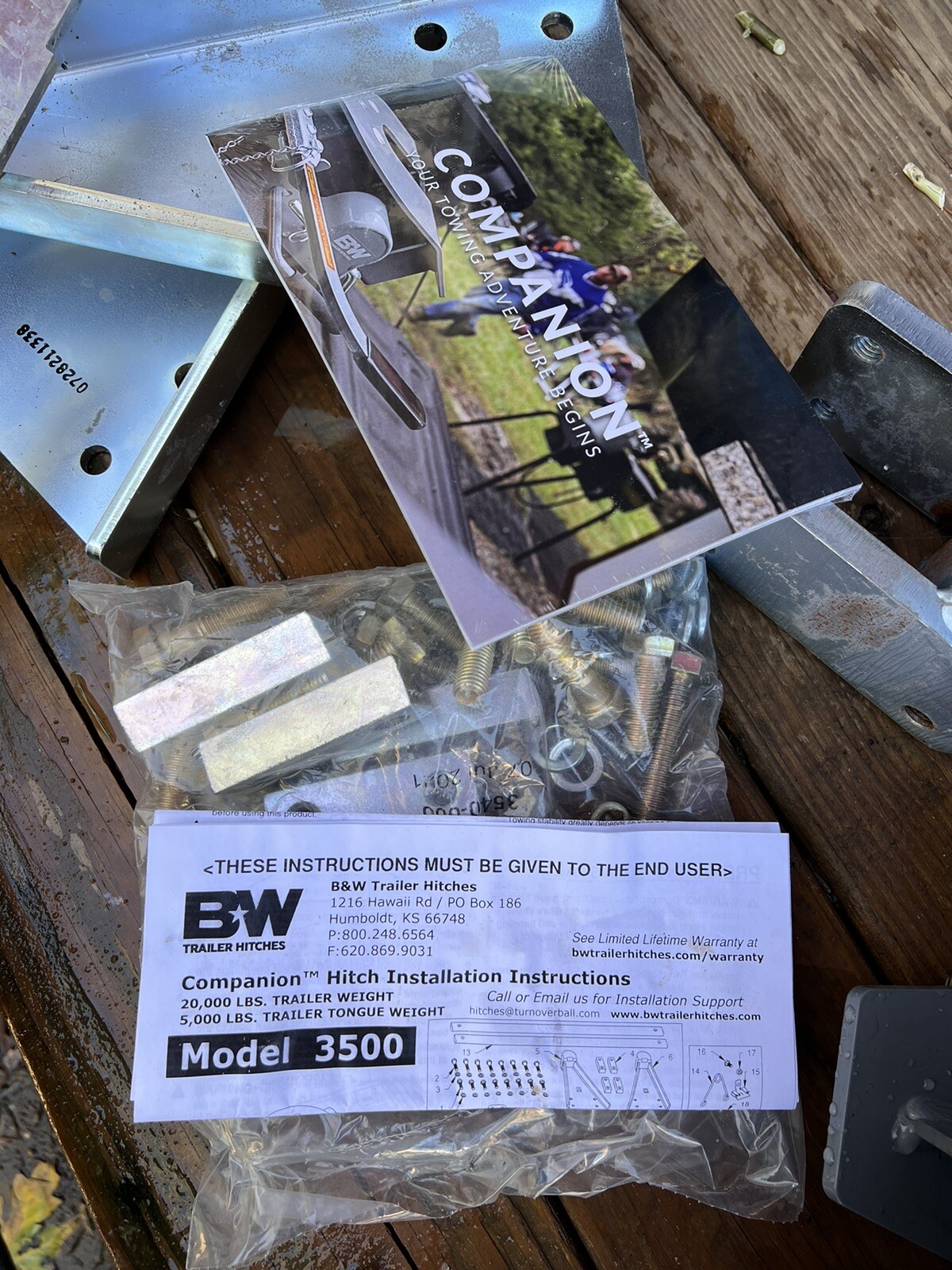 Fifth Wheel Trailer Hitch Base Assembly B&W TRAILER HITCHES RVB3500 eBay