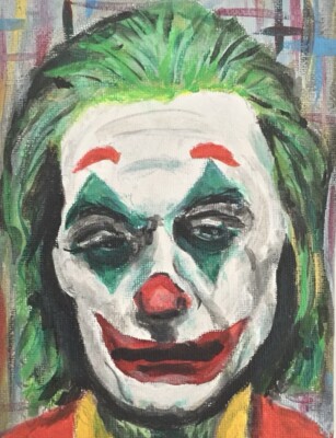 Der Joker Joaquin Phönix Gemälde Druck