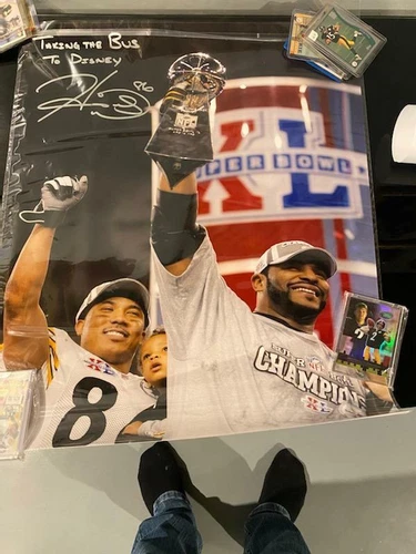 Pittsburgh Steelers HINES WARD SIGNED PHOTO AUTO 20x24 SB XL MVP COA NFL Gift