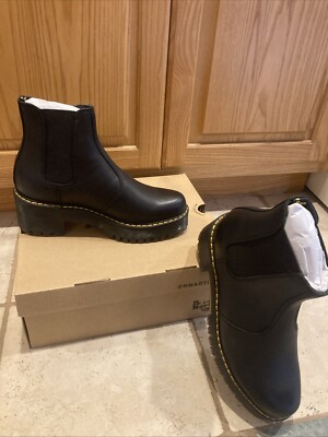 Martens Rometty Chelsea Black Burnished Wyoming 23917001 Size 