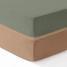 Cotton Jersey Crib Sheets FittedBoysGirlsSoftBreathable Crib Sheet2 Pack 100 ...