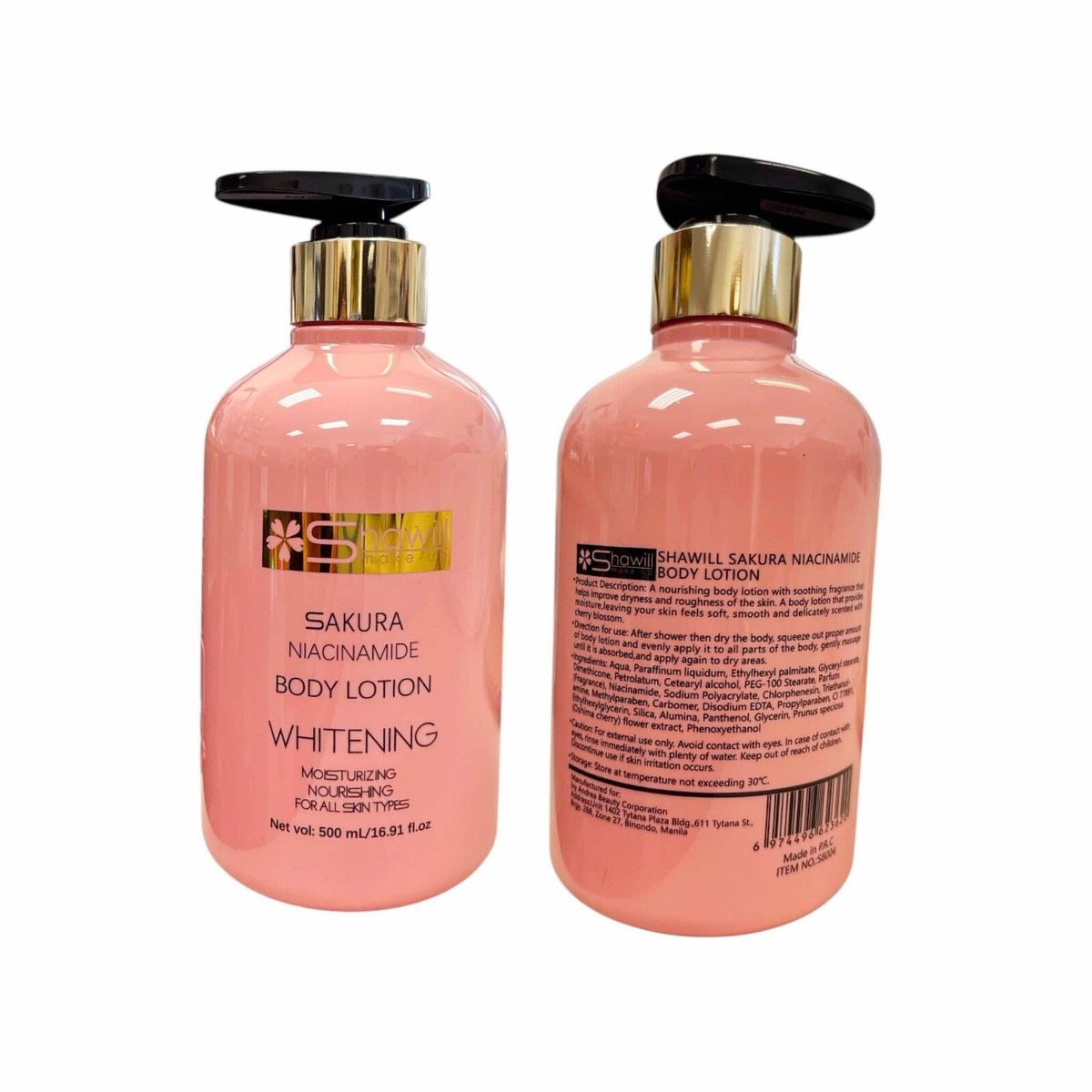 Shawill Sakura Niacinamide Body Lotion – 500ml | eBay