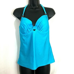 padded 36c ambrielle halter tankini nwt swimwear swim turquoise summer