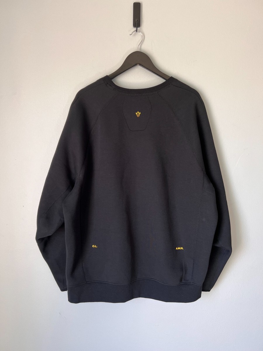 Nike NOCTA Tech Fleece Crewneck Sweatshirt - Size XXL - Black