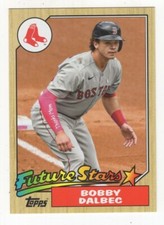 2022 TOPPS BASEBALL 1987 FUTURE STARS BOX TOPPER BOBBY DALBEC RED SOX #87FS-6