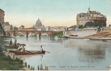 Postcard Roma. Castel San Angelo, veduta antica 1909