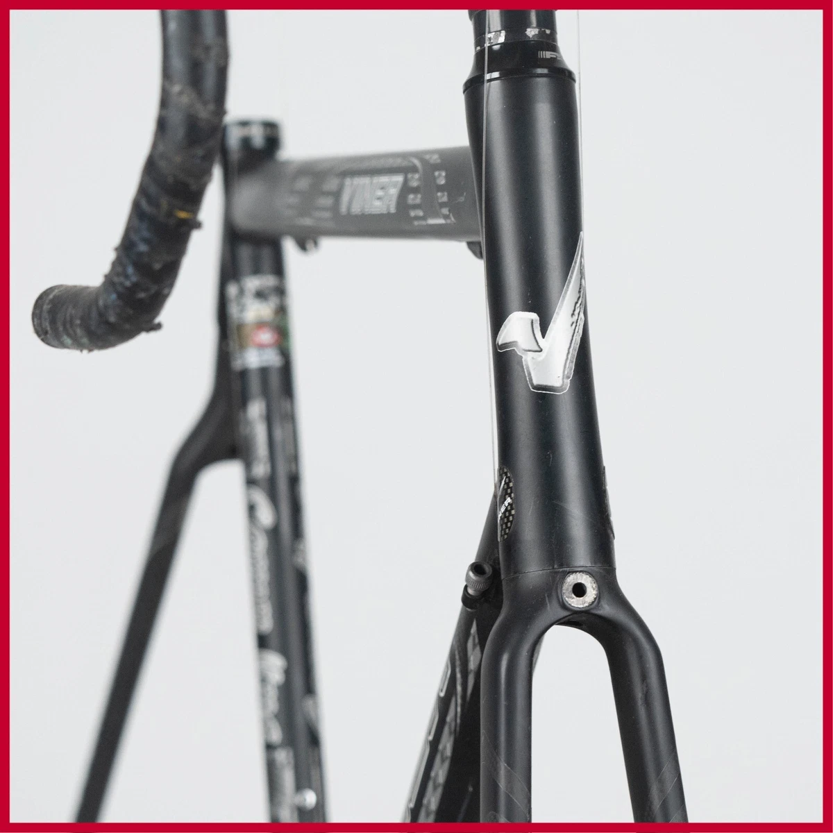 Cadre De Vélo De Course Viner En Aluminium Et Carbone - Occasion, Bleu, état Fonctionnel