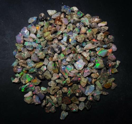 Natural Good Quality Ethiopian Opal Loose Gemstone Rough Lot - Picture 2 of 2