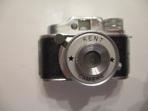 Circa Unknown - Kent Miniature Camera with leather carrying case