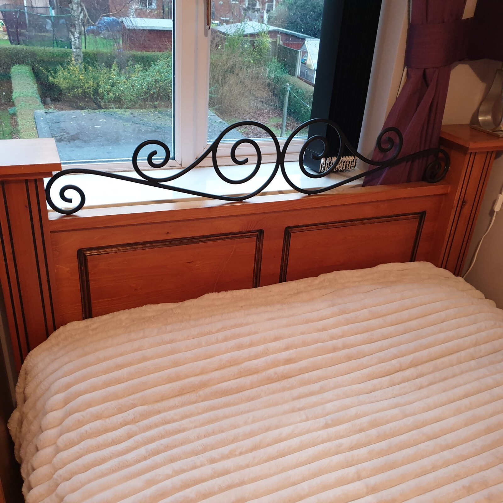 solid wooden double bed frame used eBay