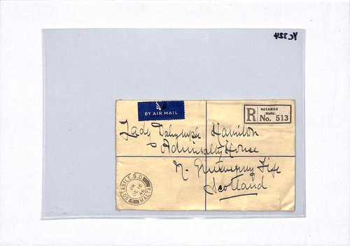 MALTA KGVI VICTORY Cover Registered NOTABILE Stationery CUSTOMS 1946 Fife YC324 - Picture 4 of 8