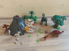 Playmobil Dinosaurier Vulkan Dino Sammlung Konvolut mit Zubeh&ouml;r