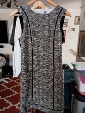 Vintage Adam Lippes Made In USA Black And White Ladies Dress Size 6 Melania Maga