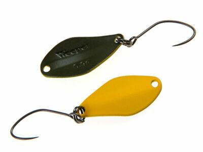 Nories Masukuroto Weeper Trout Spoon | 1,5g | #038 Gelb/Oliv