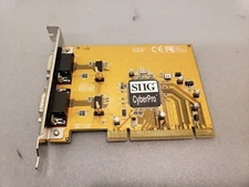 SIIG CyberPro PCI 2S Serial I/O V5.0 Card JJ-P02012-B P054-Y2 RS-232 2 Port