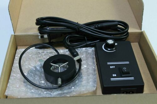 1pc NEW Adjustable 48 White LED Ring Light Illuminator For Video Zoom Microscope - 第 1/9 張圖片