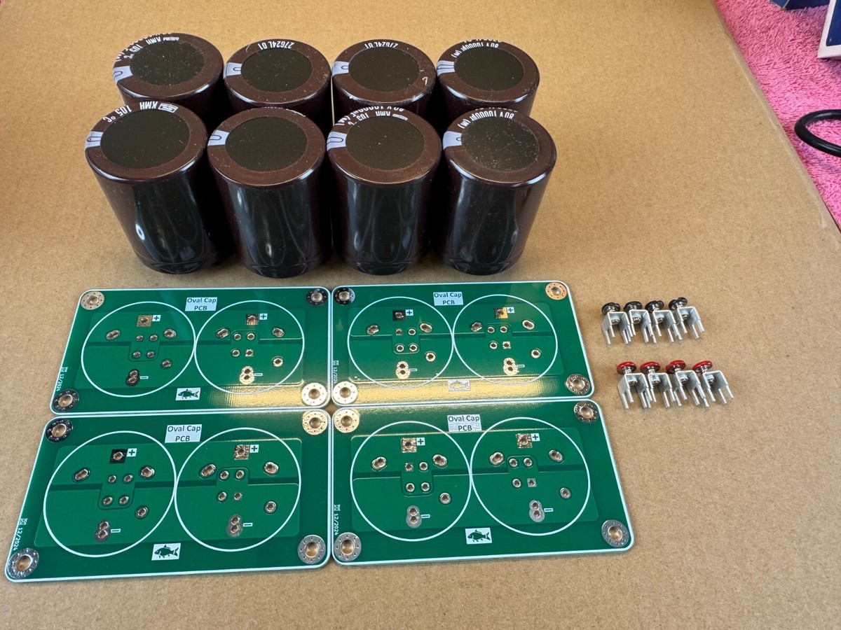 Sansui AU-919 G-9000 Complete Oval Capacitor Replacements PCBs