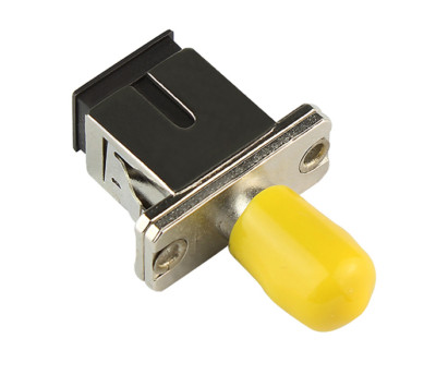 50 pcs SC-ST fiber optic coupler adapter SC to ST simplex SM conversion flange