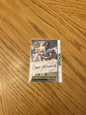 2001 Press Pass Authentic Auto Rookie Deuce McAllister
