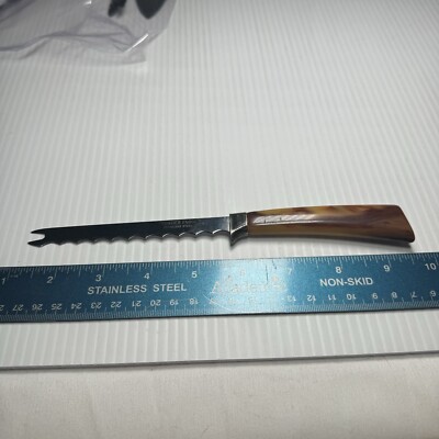 Frontier Forge 1 Grapefruit Knife Knives Serrated Vintage Butterscotch Bakelite