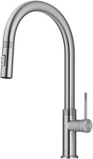 Oletto Modern Pull-Down Kitchen Faucet in Spot Free Stainless Steel KPF-2654SFS