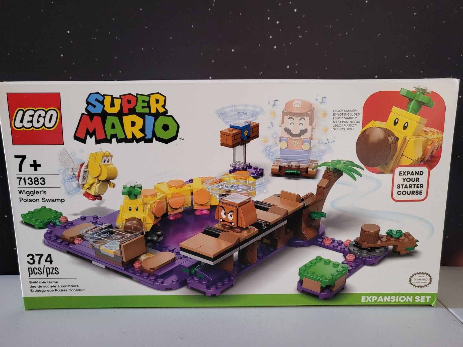 LEGO Super Mario: Wiggler's Poison Swamp Expansion Set (71383) New