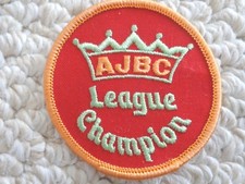 AJBC League Champion Round Cloth Vintage Patch 1901