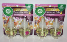 4 AIR WICK PLUG IN SCENTED OIL REFILLS WHITE FLOWERS MELON SUMMER DELIGHTS
