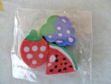 GADGET 3 GOMMINE MULINO BIANCO KINDER FERRERO SERIE FRUTTA