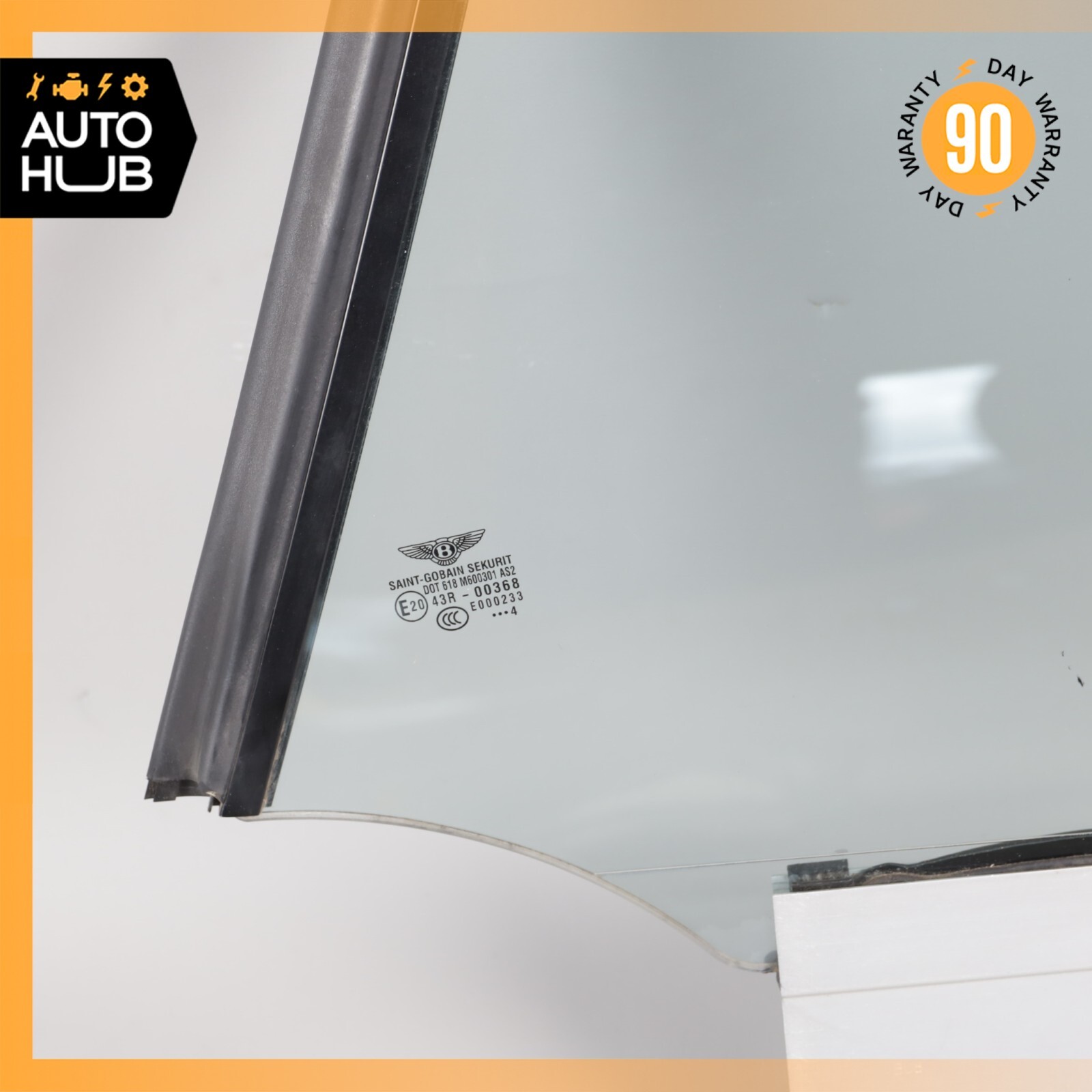 03-10 Bentley Continental GT Coupe Rear Left Side Quarter Window Glass OEM 36k