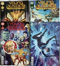 DC Comics Young Justice: Targets Lot, Issues #1-4, Good Condition, Bags+Boards