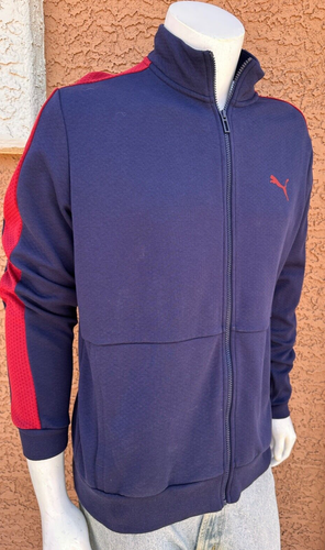 Awesome Vintage Puma Mens Blue Full Zipper Athletic Outerwear Puma Way 1 EUC - Bild 3 von 8