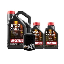 7L Motul 8100 X-CLEAN 5W40 Wix XP Filter Motor Oil Change Kit API SN