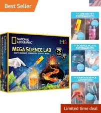 NATIONAL GEOGRAPHIC Mega Science Lab - Science Kit for Kids with 75 Easy Expe...