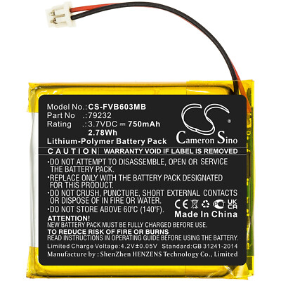 Battery 750mAh Type 79232 for Floureon VB603 VB601 VB605